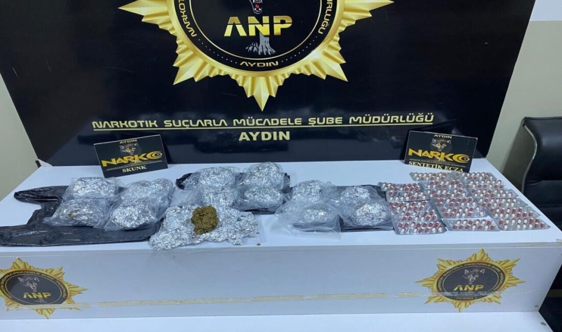 Aydın’ın Efeler ilçesinde gerçekleştirilen polis operasyonunda yakalanan bir şüpheli tutuklanarak
