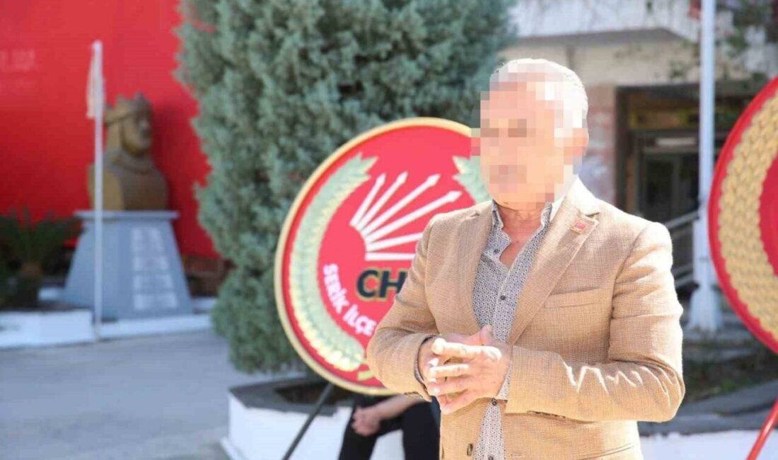 Antalya’nın Serik ilçesinde, eski CHP Serik İlçe Başkanı Ş.Ç.’nin rüşvet