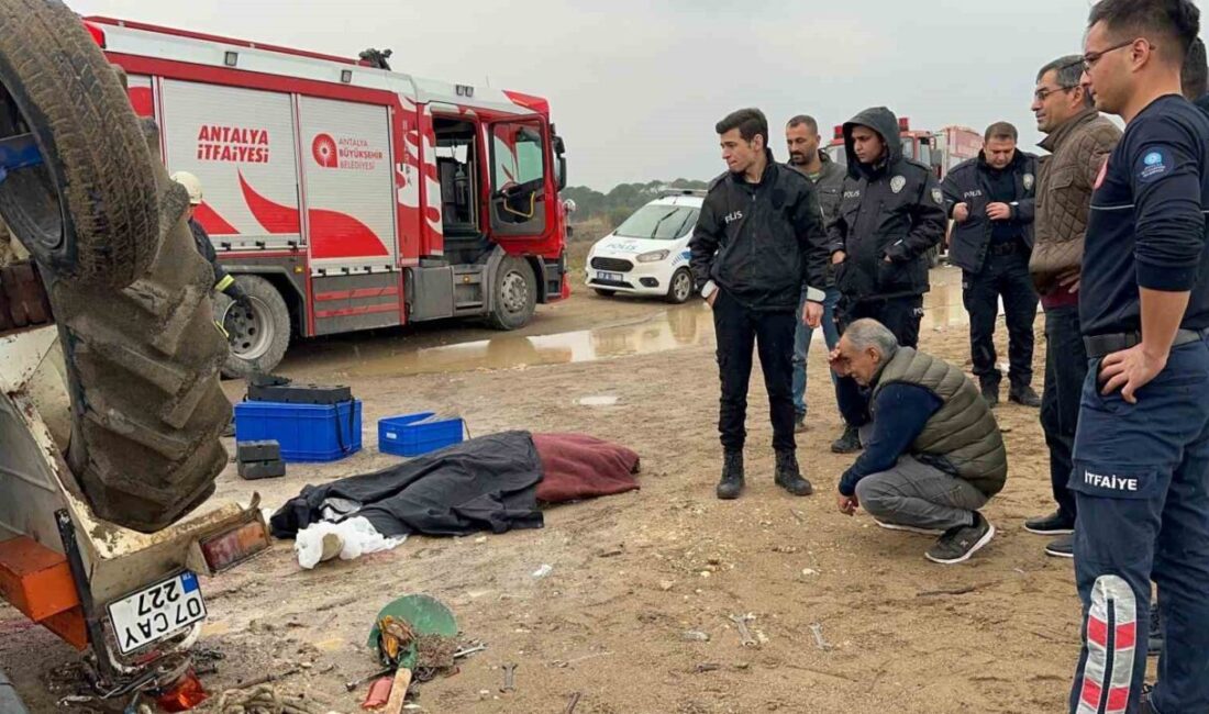 Antalya’nın Aksu ilçesine bağlı Kundu Sahili’nde gerçekleşen traktör kazasında 18