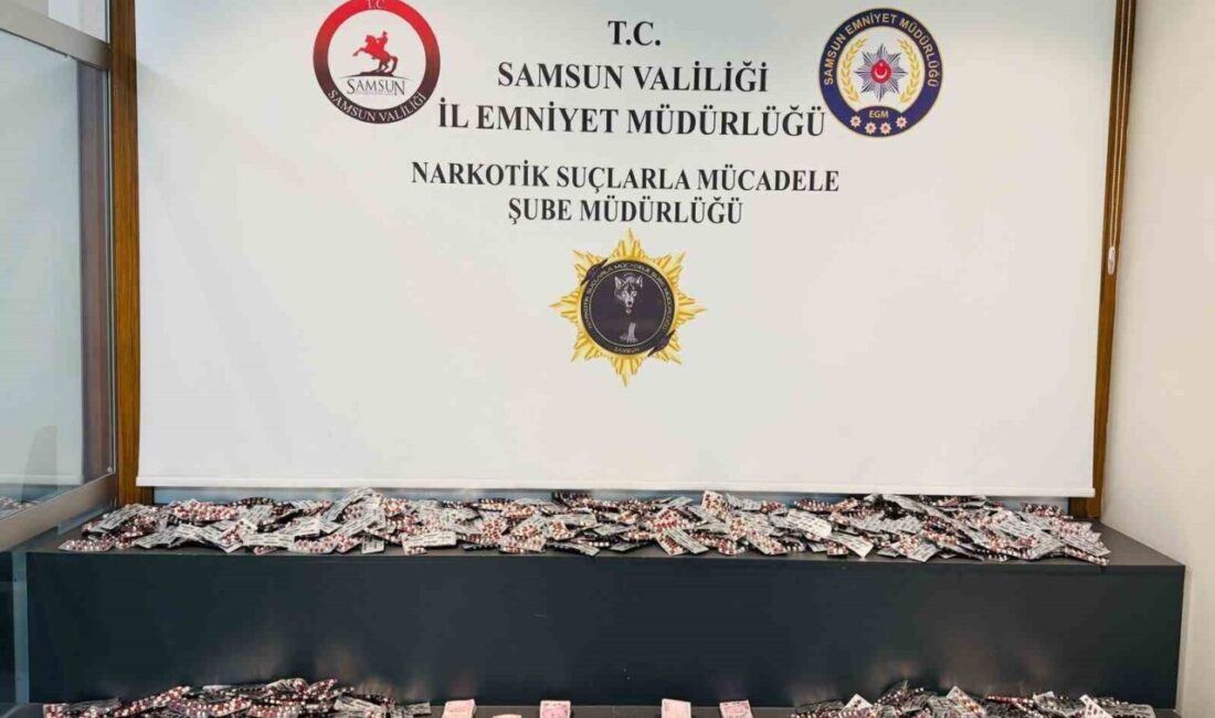 Samsun’un İlkadım ilçesinde Narkotik ekipleri tarafından gerçekleştirilen operasyonda 10 bin
