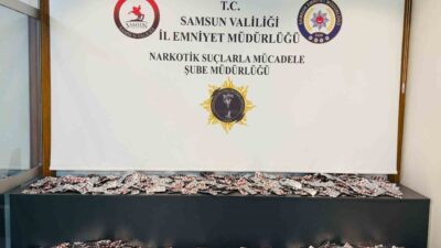 Samsun’un İlkadım ilçesinde Narkotik ekipleri tarafından gerçekleştirilen operasyonda 10 bin