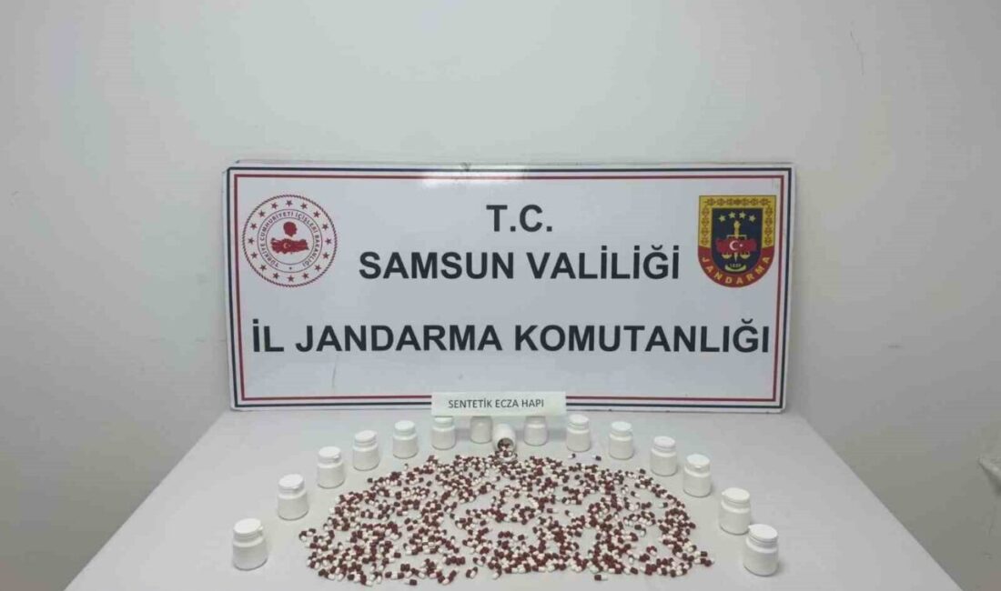 Samsun’da, İl Jandarma Komutanlığı ekipleri tarafından uyuşturucu imal ve ticaretiyle