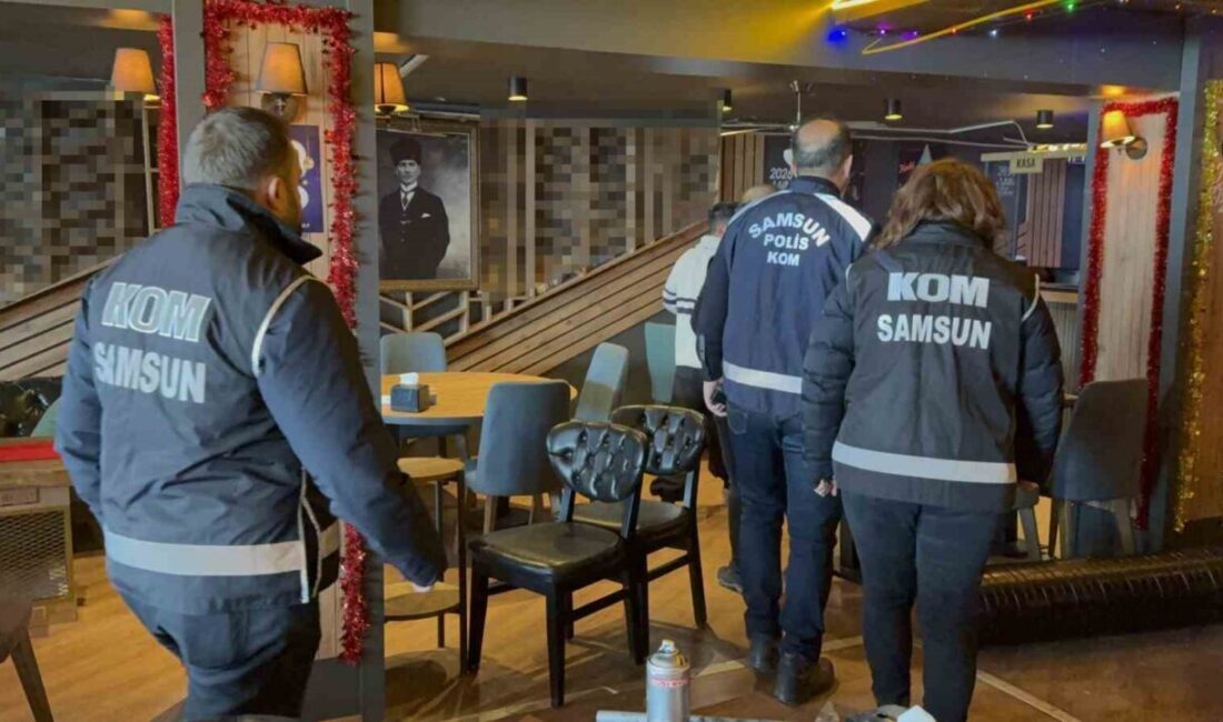 Samsun’da polis ekipleri, yılbaşı öncesinde sahte ve kaçak içki satışının