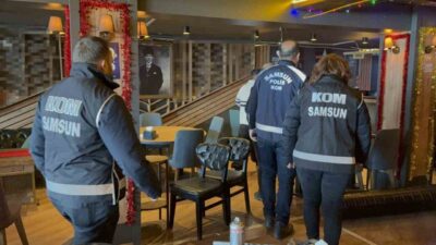 Samsun’da polis ekipleri, yılbaşı öncesinde sahte ve kaçak içki satışının