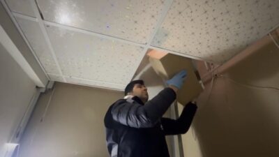 Samsun’un İlkadım ilçesinde tütün ürünleri kaçakçılığına yönelik düzenlenen eş zamanlı