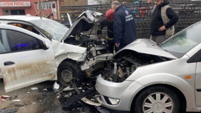 Samsun’da meydana gelen trafik kazasında üç aracın karışması sonucunda altı