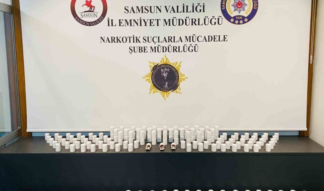 Samsun’da polis ekipleri tarafından düzenlenen bir operasyonda 14 bin 100