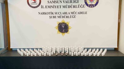 Samsun’da polis ekipleri tarafından düzenlenen bir operasyonda 14 bin 100