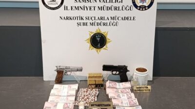 Samsun’da gerçekleştirilen uyuşturucu operasyonlarında yakalanan 7 şüpheli, çeşitli miktarda uyuşturucu