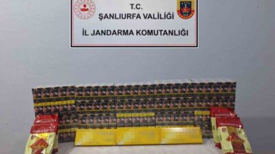 Şanlıurfa’da, kaçak yollarla ülkeye sokulduğu tespit edilen 5 bin paket