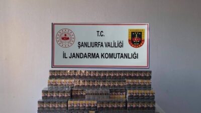 Şanlıurfa’da Jandarma ekipleri tarafından gerçekleştirilen operasyonda 6.820 paket kaçak sigara