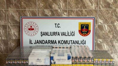 Şanlıurfa’da gerçekleştirilen operasyonda, Jandarma ekipleri tarafından 7.958 paket kaçak sigara