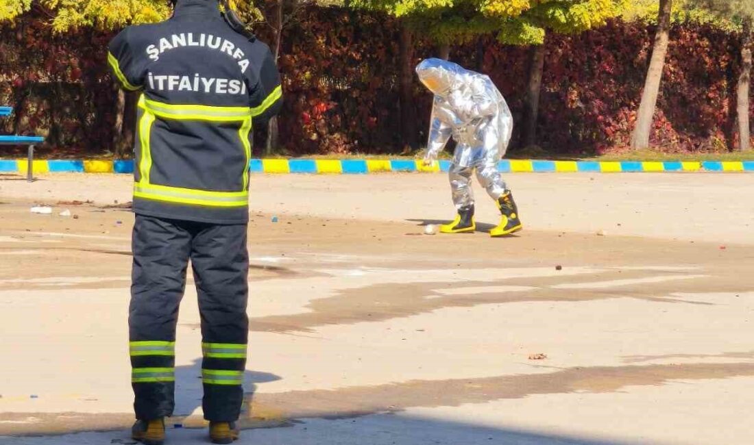 Ceylanpınar ilçesindeki bir lisede meydana gelen deney tüplerinin patlaması sonucunda