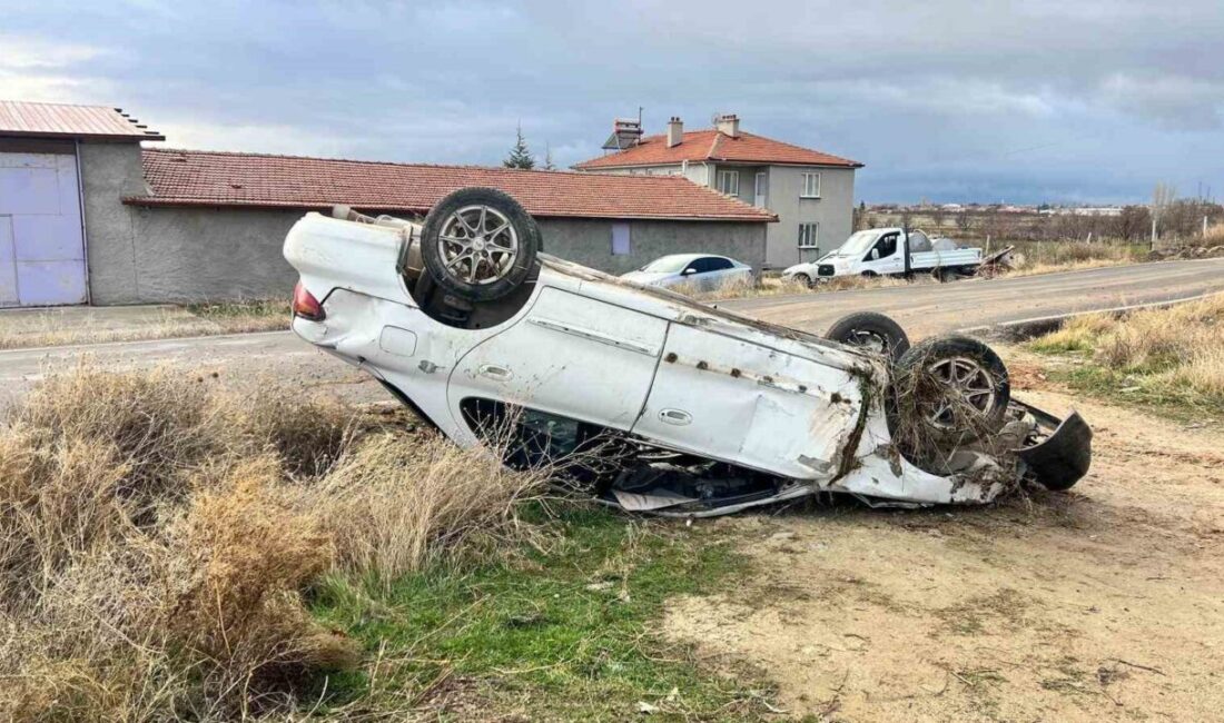 Afyonkarahisar’da bir aracın sürücüsü, Bolvadin ilçesi Dipevler köyü yakınlarında yoldan