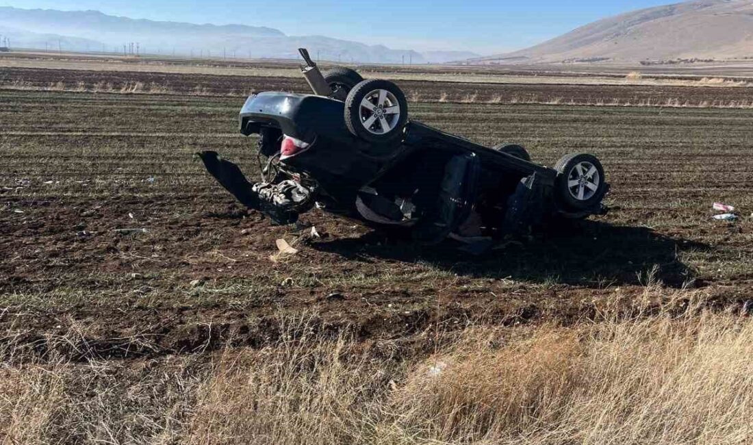 Afyonkarahisar’ın Şuhut ilçesinde meydana gelen trafik kazasında, aracın şarampole devrilmesi
