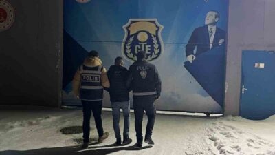 Sarıkamış ilçesinde bir kişi, üzerinde 15 yıl hapis cezası bulunan