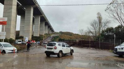 Sarıyer’deki Kilyos Tünel inşaatında meydana gelen yol çökmesi ve sel