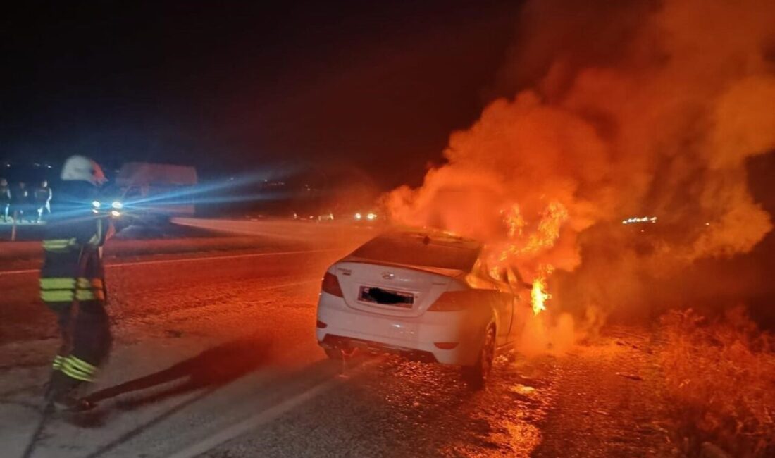 Hatay ilinde meydana gelen bir olayda seyir halindeki bir araç