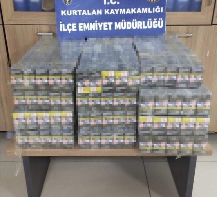 Siirt’in Kurtalan ilçesinde, polis ekipleri tarafından durdurulan bir araçta bin