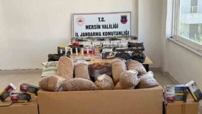 Mersin’de sigara kaçakçılığıyla mücadele kapsamında Silifke ve Bozyazı ilçelerinde yapılan