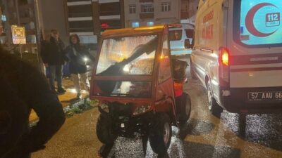 Sinop’ta ATV tipi araç bir yayaya çarptı, kadın yaralandı. Olay,