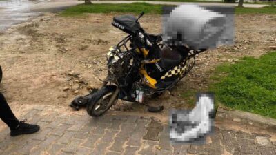Sinop’ta meydana gelen trafik kazasında bir motosiklet sürücüsü minibüse çarptı
