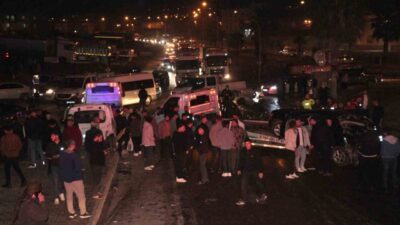 Şırnak ilinin Cizre ilçesinde meydana gelen trafik kazasında, freni boşalan