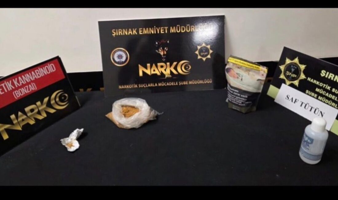 Şırnak’ta, polis ekipleri tarafından gerçekleştirilen narkotik ve kaçakçılık operasyonlarında toplamda
