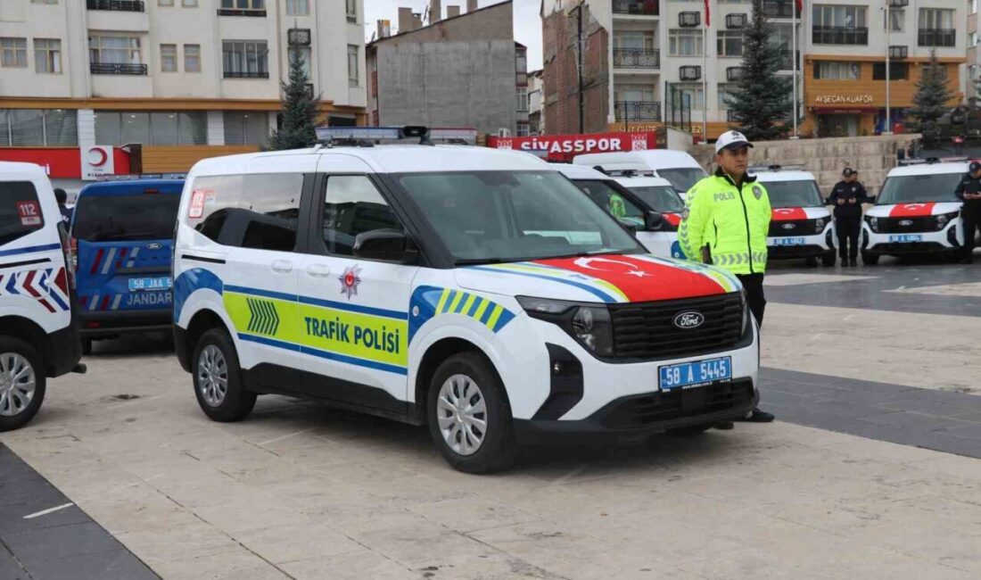 Sivas’ta güvenlik güçlerine yeni hizmet araçları tahsis edildi. İçişleri Bakanlığı’nın