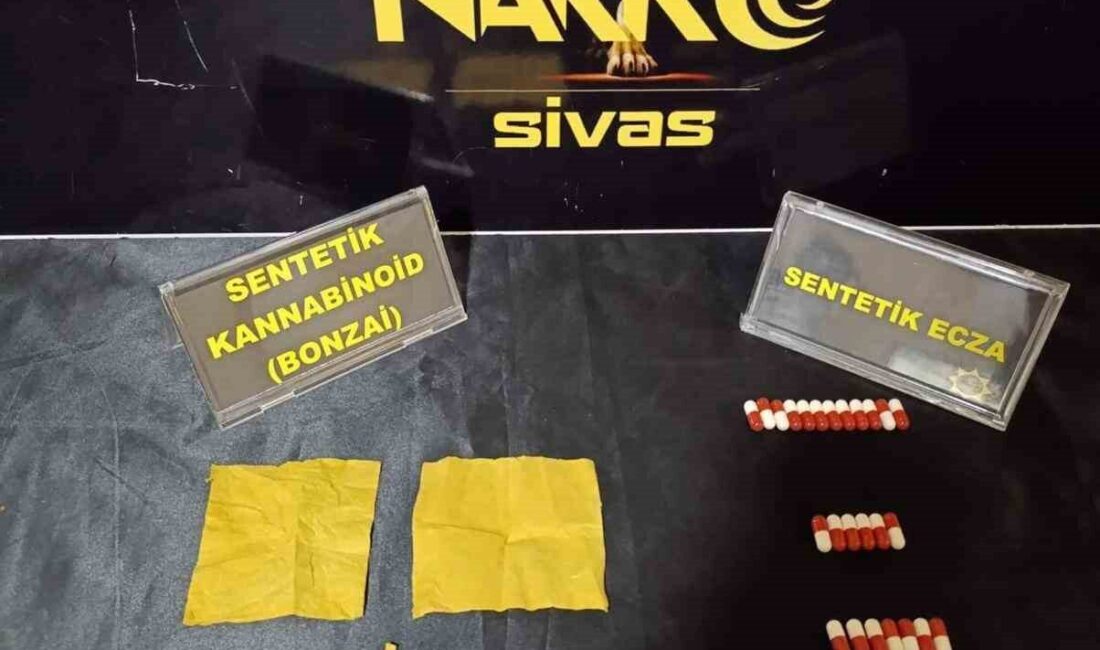 Sivas’ta polis ekipleri tarafından yakalanan 8 kişinin ev ve iş