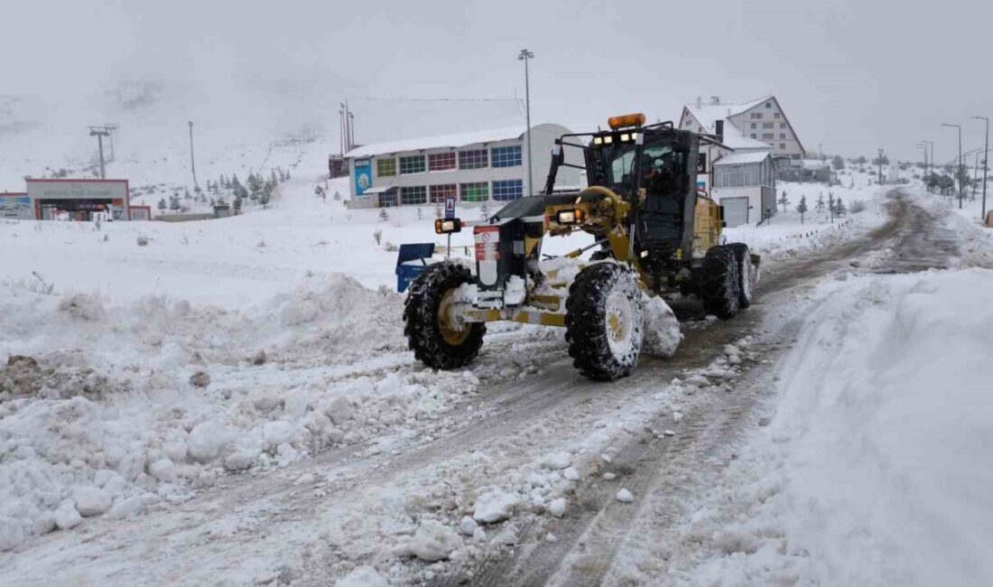 Sivas’ta kar yağışı sebebiyle 69 yerleşim yerinin yolları araç trafiğine