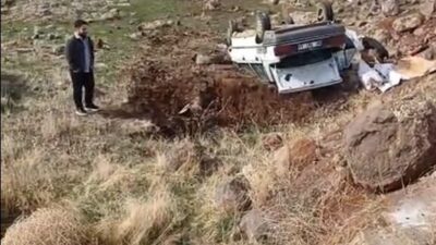 Siverek ilçesinde meydana gelen bir trafik kazasında, sürücü aracın kontrolünü
