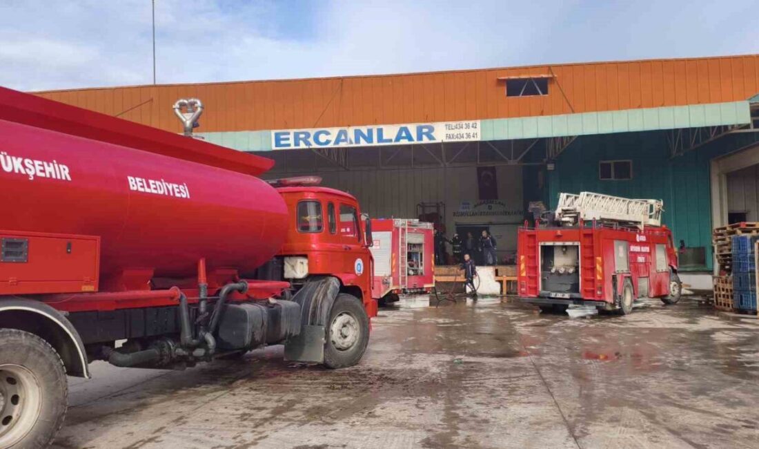 Antalya’da, Kepez ilçesinde bir soğuk hava deposunda meydana gelen yangın