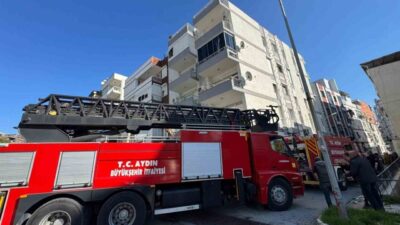 Söke ilçesindeki bir evde meydana gelen aspiratör yangını kısa sürede