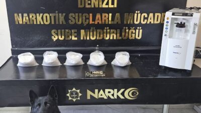 Denizli’de uyuşturucu tacirlerinin kullanmış oldukları yeni bir yöntem, herkesi şaşkına