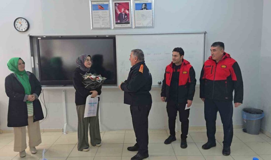 Sorgun Belediyesi İtfaiye Müdürlüğü ekipleri, geçen hağta kendilerine mektup yazan