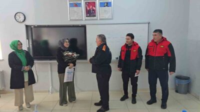 Sorgun Belediyesi İtfaiye Müdürlüğü ekipleri, geçen hağta kendilerine mektup yazan