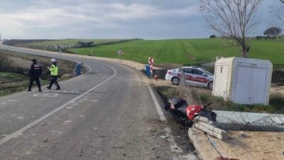 Tekirdağ’ın Süleymanpaşa ilçesinde meydana gelen trafik kazasında bir kişi yaşamını