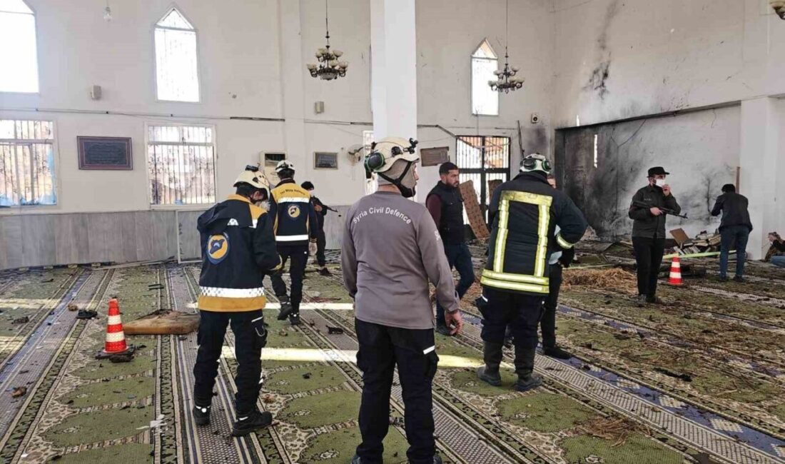 Humus şehrindeki İmam Ali bin Ebu Talib Camii’nde gerçekleşen patlamada