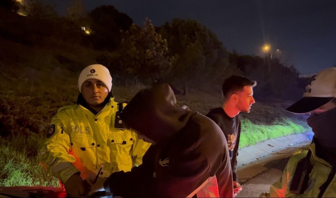 Çorlu’da meydana gelen bir olayda, trafik polisinin dikkatinden kaçmayan bir