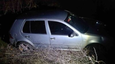Balıkesir’in Susurluk ilçesinde meydana gelen trafik kazasında, bir otomobil şarampole