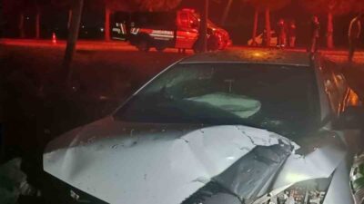 Susurluk ilçesinin Göbel Mahallesi girişinde meydana gelen tek taraflı trafik