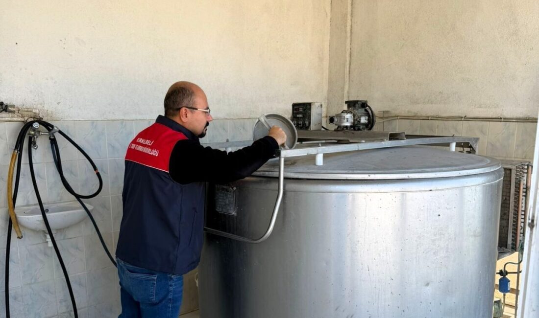 Vize ilçesindeki süt toplama tanklarıyla ilgili denetlemeler gerçekleştirildi. Denetlemeler, Vize