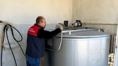 Vize ilçesindeki süt toplama tanklarıyla ilgili denetlemeler gerçekleştirildi. Denetlemeler, Vize
