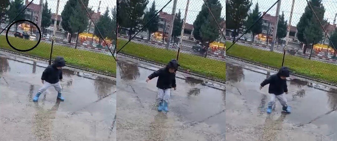 Tavşanlı ilçesinde meydana gelen trafik kazasında otomobilin orta refüjdeki ağaca