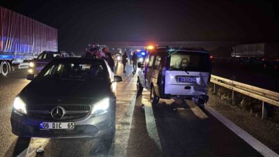 TEM Otoyolu’nda Bolu geçişinde meydana gelen zincirleme trafik kazasında 7