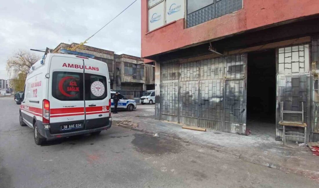 Melikgazi ilçesine bağlı Osman Kavuncu Mahallesi Emirhan Caddesi’ndeki bir iş