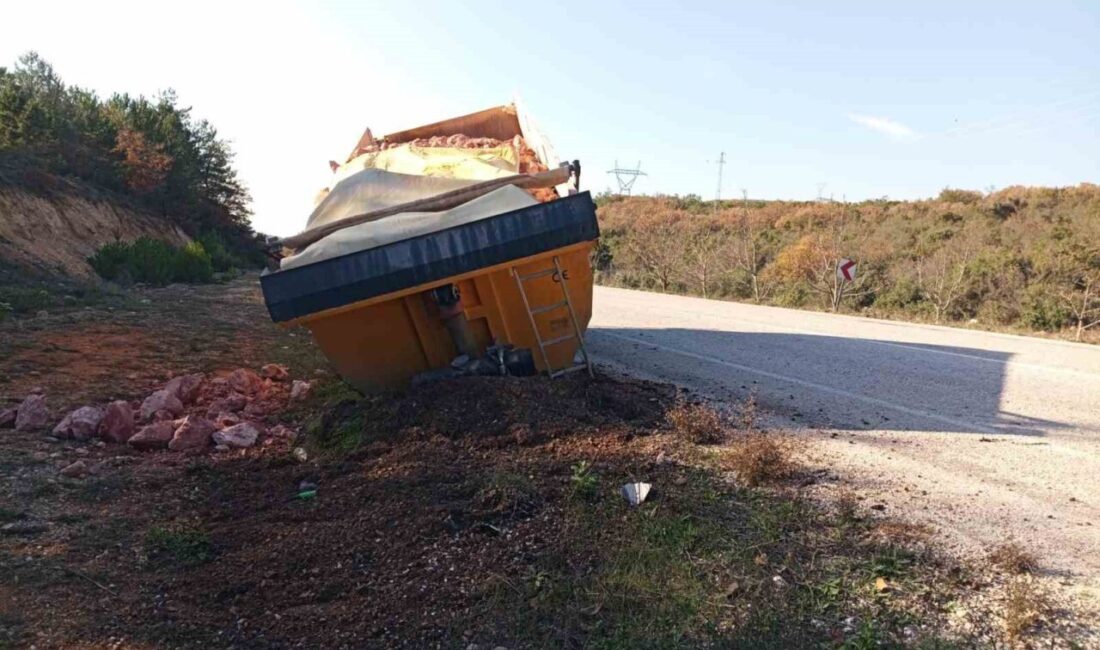 Bilecik’te meydana gelen kaza, seyir halindeki bir tırın dorsesinin kopmasıyla
