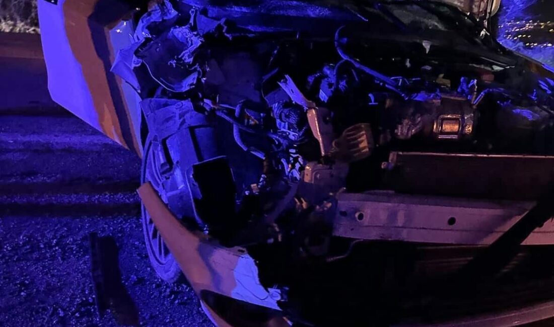 Niksar ilçesinde yaşanan trafik kazasında bir otomobilin traktöre çarpması sonucu