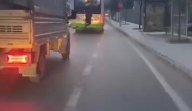 Nilüfer ilçesinde şehir içi trafiğin ne kadar tehlikeli olabileceği konusunda
